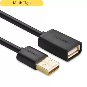 Cáp USB TYPE A Đực - Cái Màu Đen 3m